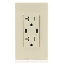 Leviton T5836-T 20A TR Receptacle with USB Type High Power Charging, Connectors