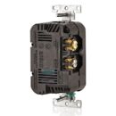 Leviton T5837-B 20A Tamper-Resistant Receptacle with USB Type C for Non-PD Charging, Black