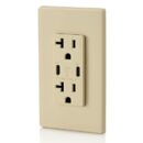 Leviton T5837-I 20A Tamper-Resistant Receptacle with USB Type C for Non-PD Charging, White