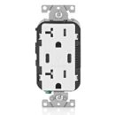 Leviton T5837-W 20A Tamper-Resistant Receptacle with USB Type C for Non-PD Charging, White