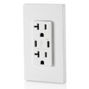 Leviton T5837-W 20A Tamper-Resistant Receptacle with USB Type C for Non-PD Charging, White