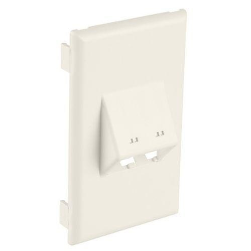 Panduit T70FV2WH T70 Snap-On Faceplate with 2 Ports, White