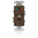 Leviton T8200-IGB Duplex Receptacle Wall Plate, 15A 125V, Ivory