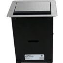Wiremold TB672AUALF InteGreat A/V Table Box with USB, Filed Wired, Aluminum