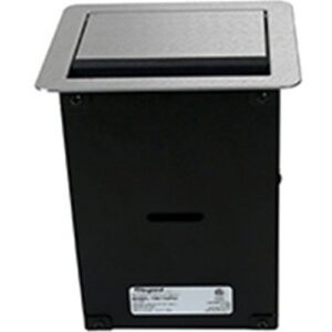 Wiremold TB672AUALF InteGreat A/V Table Box with USB, Filed Wired, Aluminum