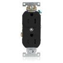 Leviton TCR15-E Tamper-Resistant Duplex Receptacle, 15A, 125V