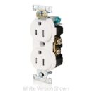 Leviton TCR15-E Tamper-Resistant Duplex Receptacle, 15A, 125V