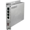 Hanwha TEC-F04 4-Channel Ethernet Over Coax Extender with Pass-Through PoE