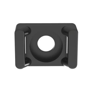Panduit TM1S4-C0 Cable Tie Mount, UV PA 6.6, Screw, 0.51 0.32", 100-Pack, Natural