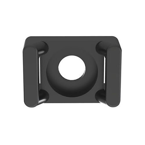 Panduit TM1S4-C0 Cable Tie Mount, UV PA 6.6, Screw, 0.51 0.32", 100-Pack, Natural