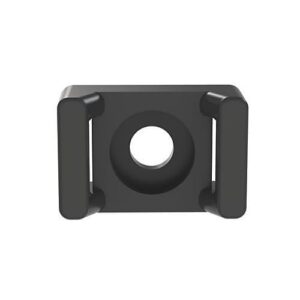 Panduit TM2S8-C0 Cable Tie Mount, UV PA 6.6, 0.63x0.43", #8 Screw, 100-Pack, Black