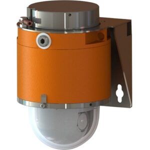 Hanwha TNP-X6322EPT3-Z T-Series 2MP Explosion-Proof PTZ Dome Camera, 4.44-142.6mm Varifocal Lens. Orange