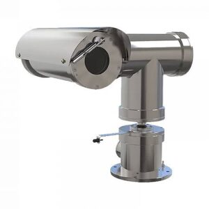 Hanwha TNU-X6320E1F2WT1-C 2MP Explosion-Proof WDR PTZ Camera with 32x Optical Zoom, 4.44-142.6mm Lens, Stainless Steel