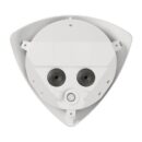 Hanwha TNV-8011C/KEX Series 5MP WDR Vandal Corner IP Camera, 2.3mm Fixed Lens, White, TAA Compliant