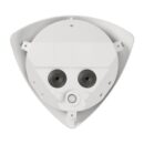 Hanwha TNV-8011C/KEX Series 5MP WDR Vandal Corner IP Camera, 2.3mm Fixed Lens, White, TAA Compliant
