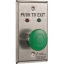 Alarm Controls TS-1 Request to Exit Station, 1/2" Green Push Button, 1/4" Red and Green LED, 430 Stainless Steel