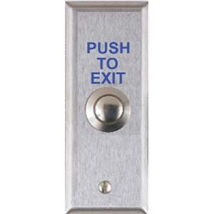 Alarm Controls TS-13 Vandal Resistant Request-to-Exit Station, Narrow 3/4" Wall Plate, 302 Stainless Steel