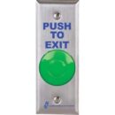 Alarm Controls TS-27 Request to Exit Station, Narrow Stile Wall Plate, 1-1/2" Push Button, 302 Stainless Steel