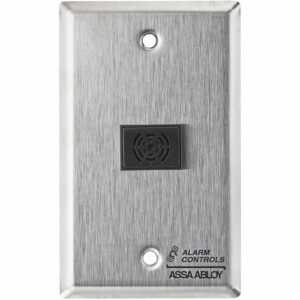 Alarm Controls TS-34 Audible Buzzer Station for Mounting on Single Gang or Narrow Wall Plate, Stainless-Steel Finish