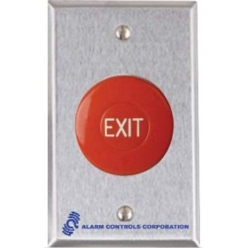 Alarm Controls TS-36 Request-to-Exit Station, Single Gang, Stainless Steel