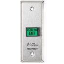 Alarm Controls TS-9LATCH Green Illuminated Squared Push Button for TS-9, 5/8" 7/8"