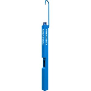 Aiphone TW-TE-ARM TW Series Tall Assistance and Emergency Aluminum Tower with Camera Arm, Blue