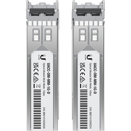 Ubiquiti UACC-OM-MM-1G-D-20 Multi-Mode Optical Module, 1 Gbps, 20-Pack