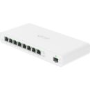 Ubiquiti UISP-S 8-Port UISP Switch, Layer 2, Gigabit PoE, White