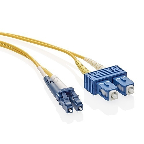 Leviton UPDCL-S01 Economy Patch Cord, 9/125 um Single-mode OS2, OFNR Duplex, SC-LC, 1m