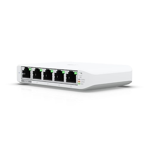 Ubiquiti USW-FLEX-MINI-5 5-Port Flex Mini Layer 2 Switch, 5-Pack, White
