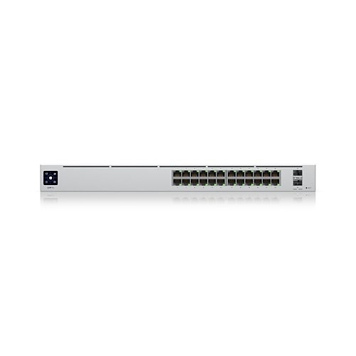 Ubiquiti USW-PRO-24 24-Port Pro 24 Layer 3 Switch, Silver