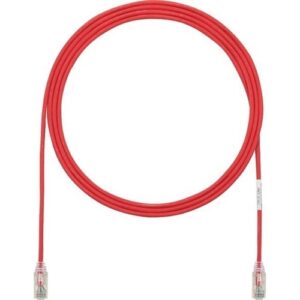 Panduit UTP28SP8INRD-48 CAT6 Cable 28 AWG UTP, CM/LSZH, 8", Red