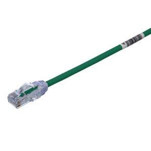 Panduit UTP28X25GR CAT6a 28 AWG UTP Copper Patch Cord, 25', Green