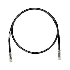 Panduit UTPK6A1MBL CAT6a Keyed Cooper Patch Cable, 1m, Black