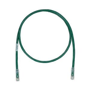 Panduit UTPK6A1MGR CAT6a Keyed Cooper Patch Cable, 1m, Green