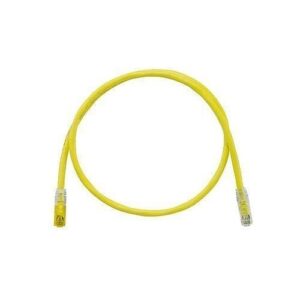 Panduit UTPK6A5MYL CAT6a Keyed Cooper Patch Cable, 5m, Yellow