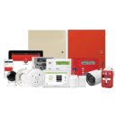 Honeywell Home V32FBPT-COM VISTA Fire and Burglary Alarm Control Panel in Large Red Cabinet with Transformer