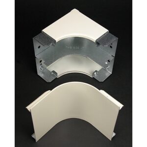 Wiremold V4017FO 4000 Series Radiused Full Capacity Internal Elbow Fitting, Steel