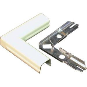 Wiremold V511 500 Series Flat Elbow Fitting, Ivory