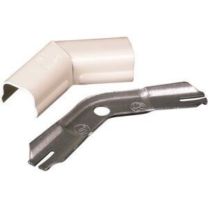 Wiremold V512 500 Series 45° Flat Elbow Fitting, Ivory