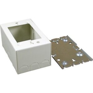 Wiremold V5744S 500/700 Series Single-Gang Deep Switch and Receptacle Box Fitting, Ivory