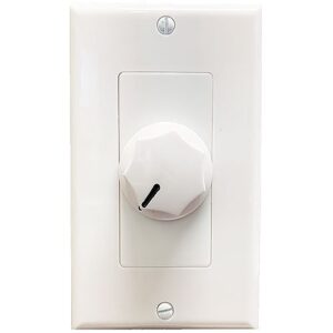 Speco WAT10DW WAT Series 10W 70/25V Wall Plate Volume Control, White