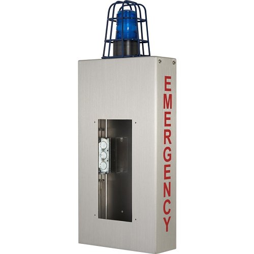 Aiphone WB-CE Wall Box with Caged Light and Emergency Lettering