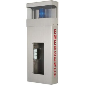 Aiphone WB-HE Wall Box with Hooded Light and Emergency Lettering