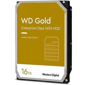 WD WD161KRYZ Hard Disk Drive, 16TB 3.5" Gold Enterprise-Class SATA, 7200 RPM