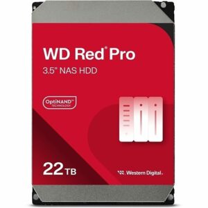 WD WD221KFGX Hard Disk Drive, 22TB Red Pro Nas HDD