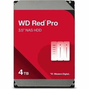WD WD4003FFBX Hard Disk Drive, 4TB Red Pro Nas Hard Drive