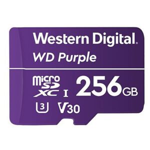 WD WDD256G1P0C QD101 Purple SC Ultra Endurance Micro SD Card for Surveillance Camera, 256GB