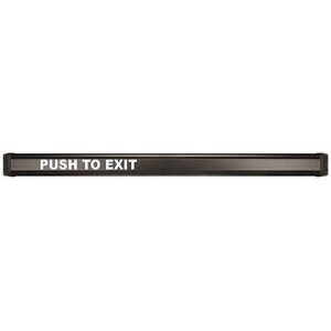 Securitron WEMB-BK Electromechanical Exit Bar, 36", Weather Resistant, Black Anondized