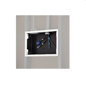 Wiremold WMPAC525FCW In-Wall Storage Box with Flange for use with PNR, PDR, Thinstall, and FUSION Wall Mounts, White